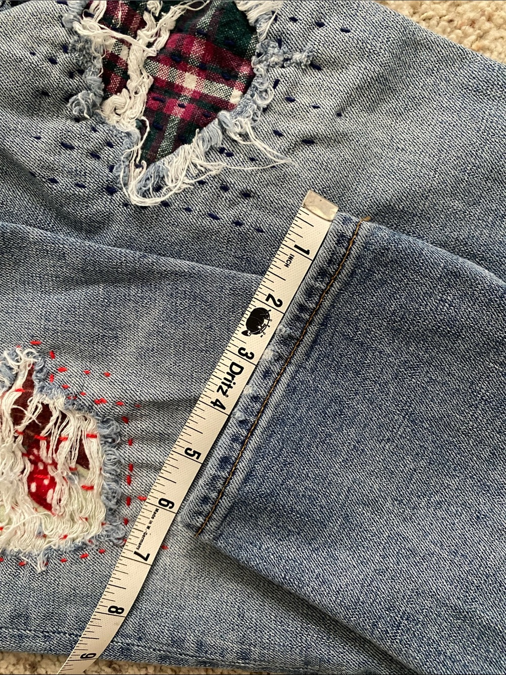 GAP Embroidered/Patched Best Girlfriend Jeans. 30R. - Picture 10 of 12